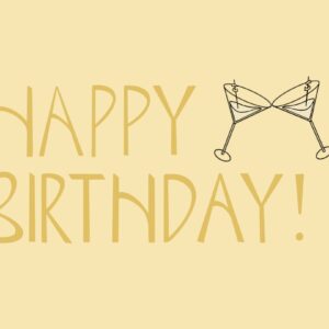 Martini Cheers - Yellow Twist