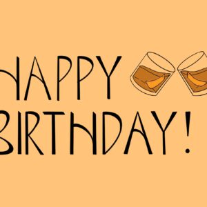 Old Fashioned Cheers - Black & Orange