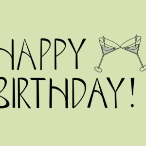 Martini Cheers - Black Olive